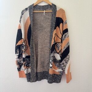 Free People August peach petals combo cardigan Size XS